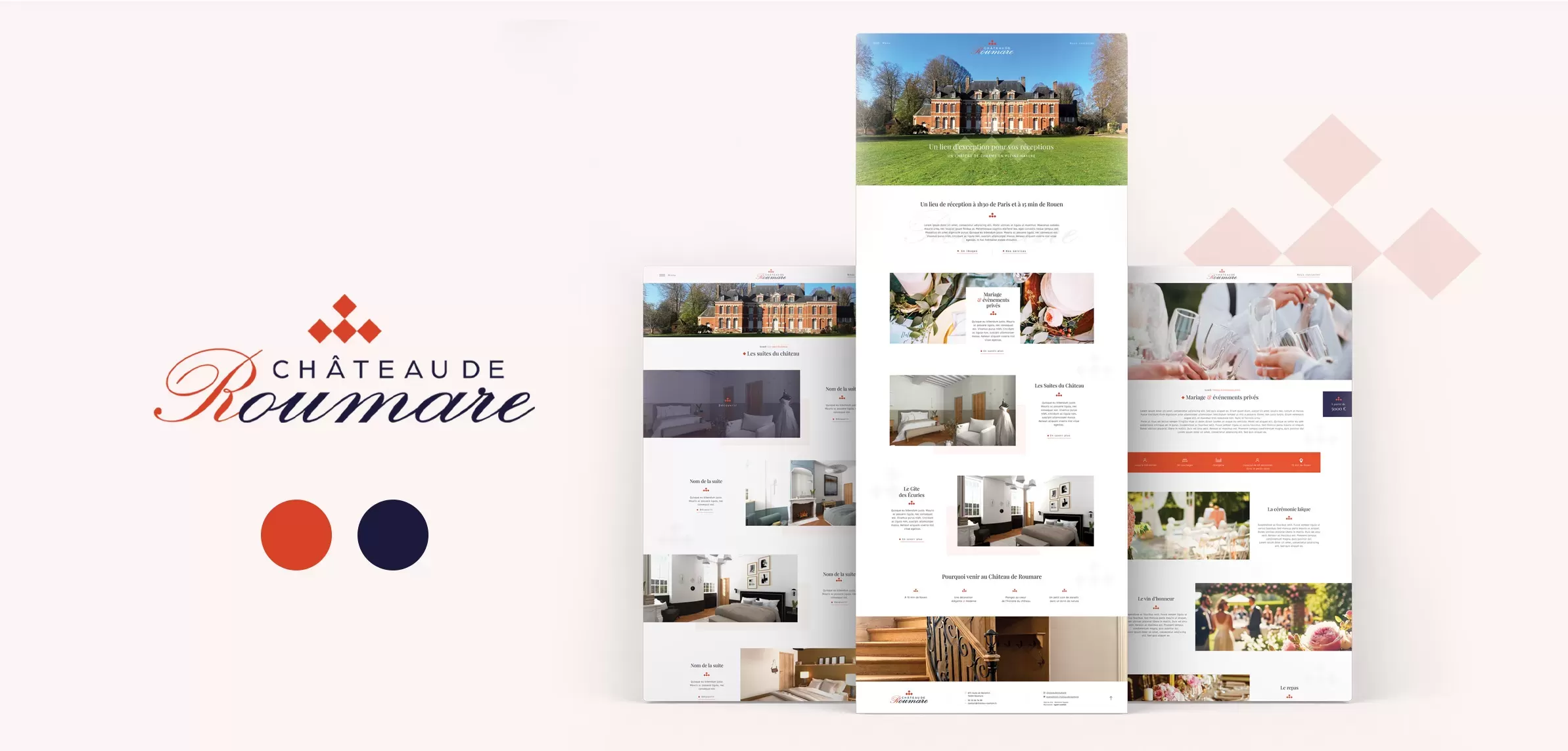 Création du site internet | Château de Roumare