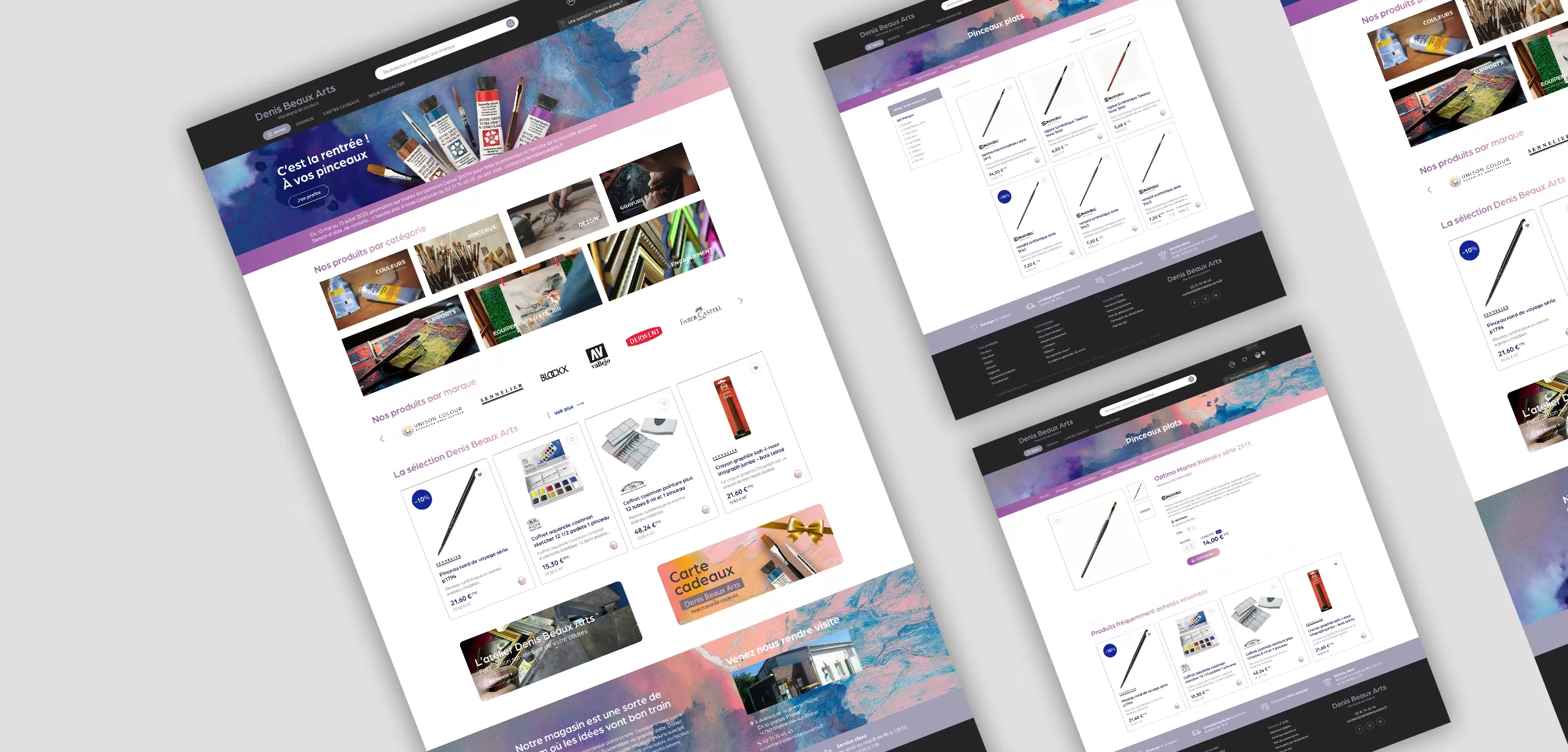 Création du site e-commerce DBA Caen