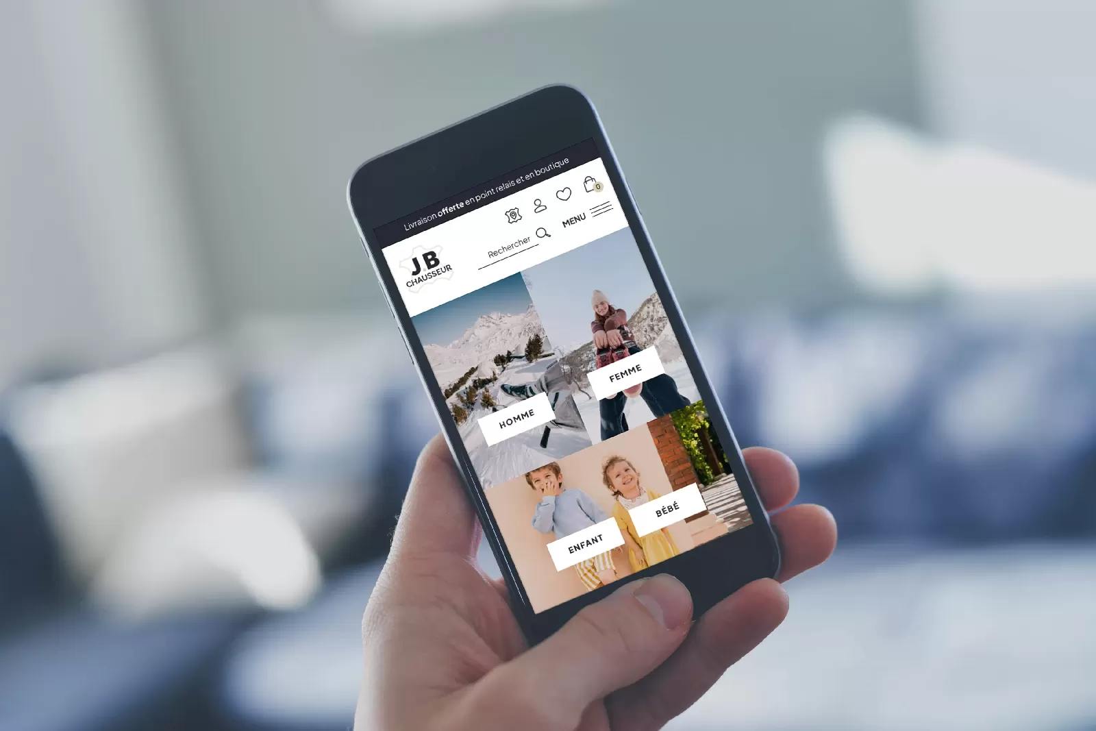 Maquette mobile site E-commerce | Agence web Rouen Maquette mobile site E-commerce | Agence web Rouen