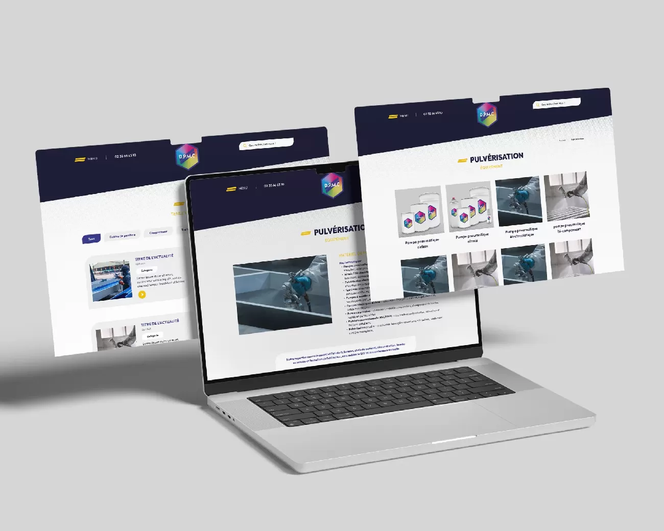 Refonte site internet DPMC Peinture