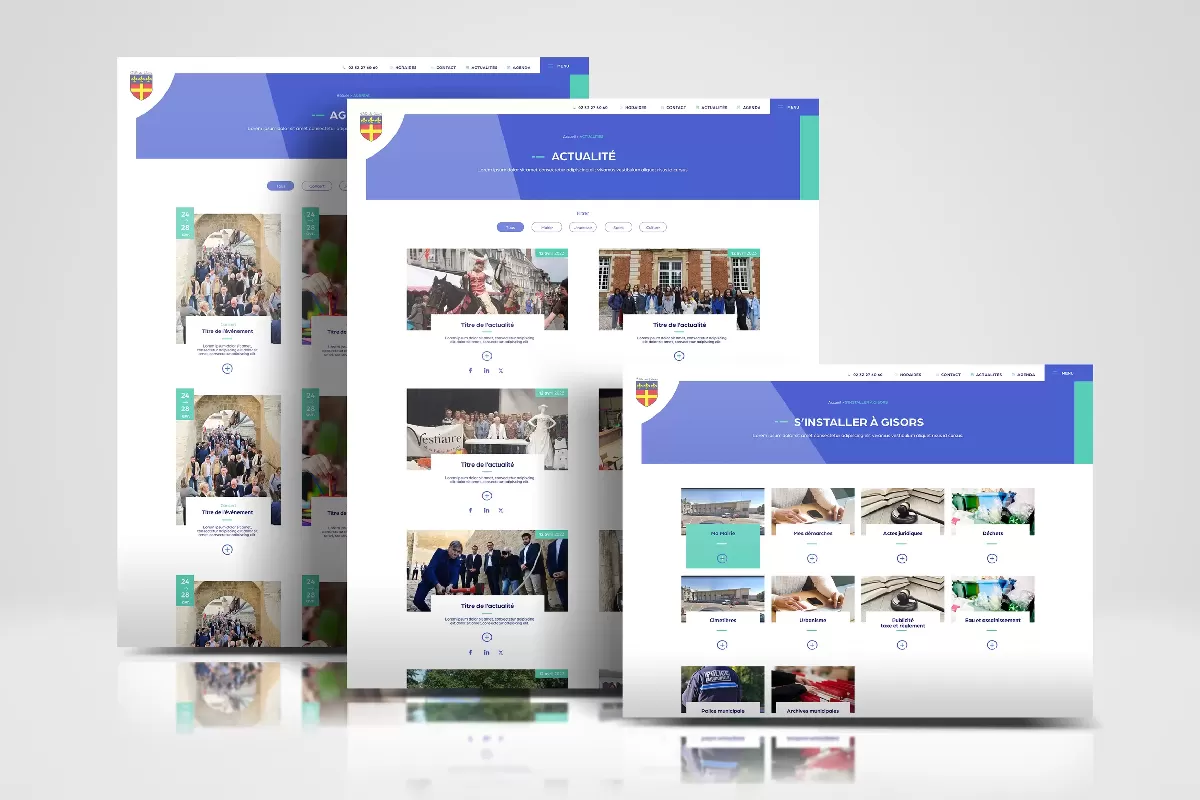 Refonte site web institutionnel Mairie de Gisors