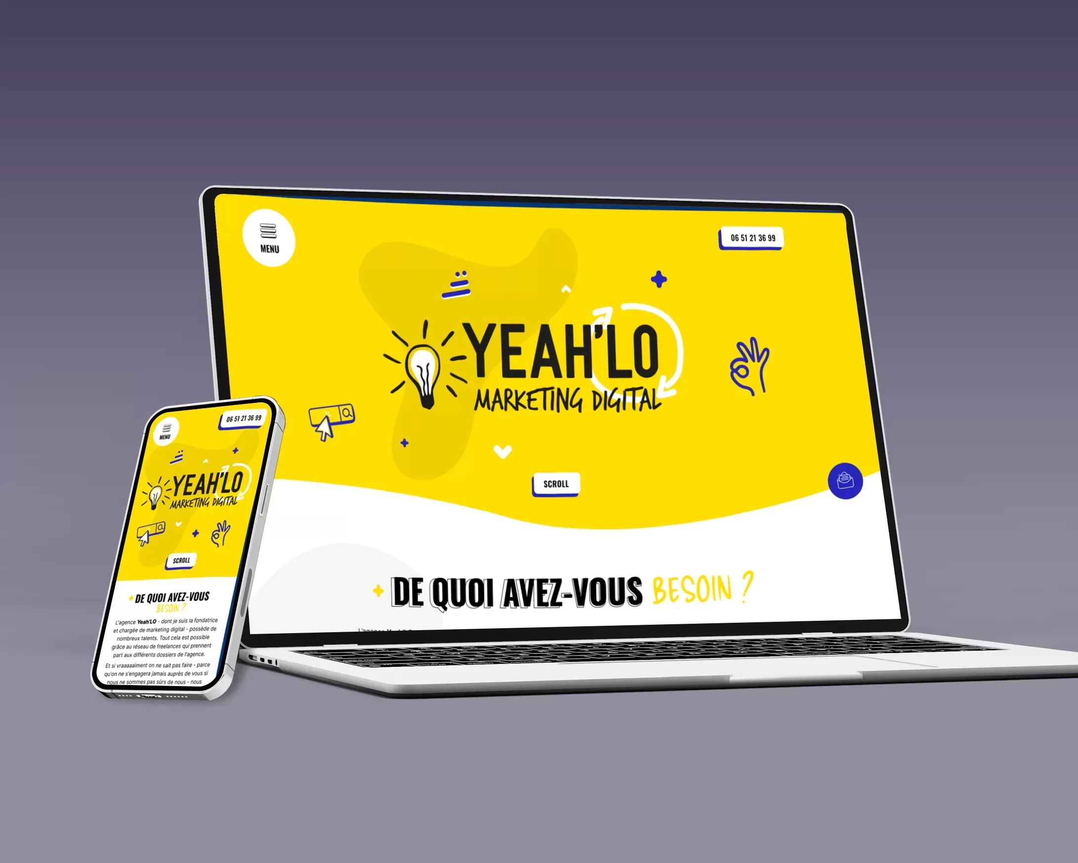 Refonte du site web pour l'agence Yeah'LO
