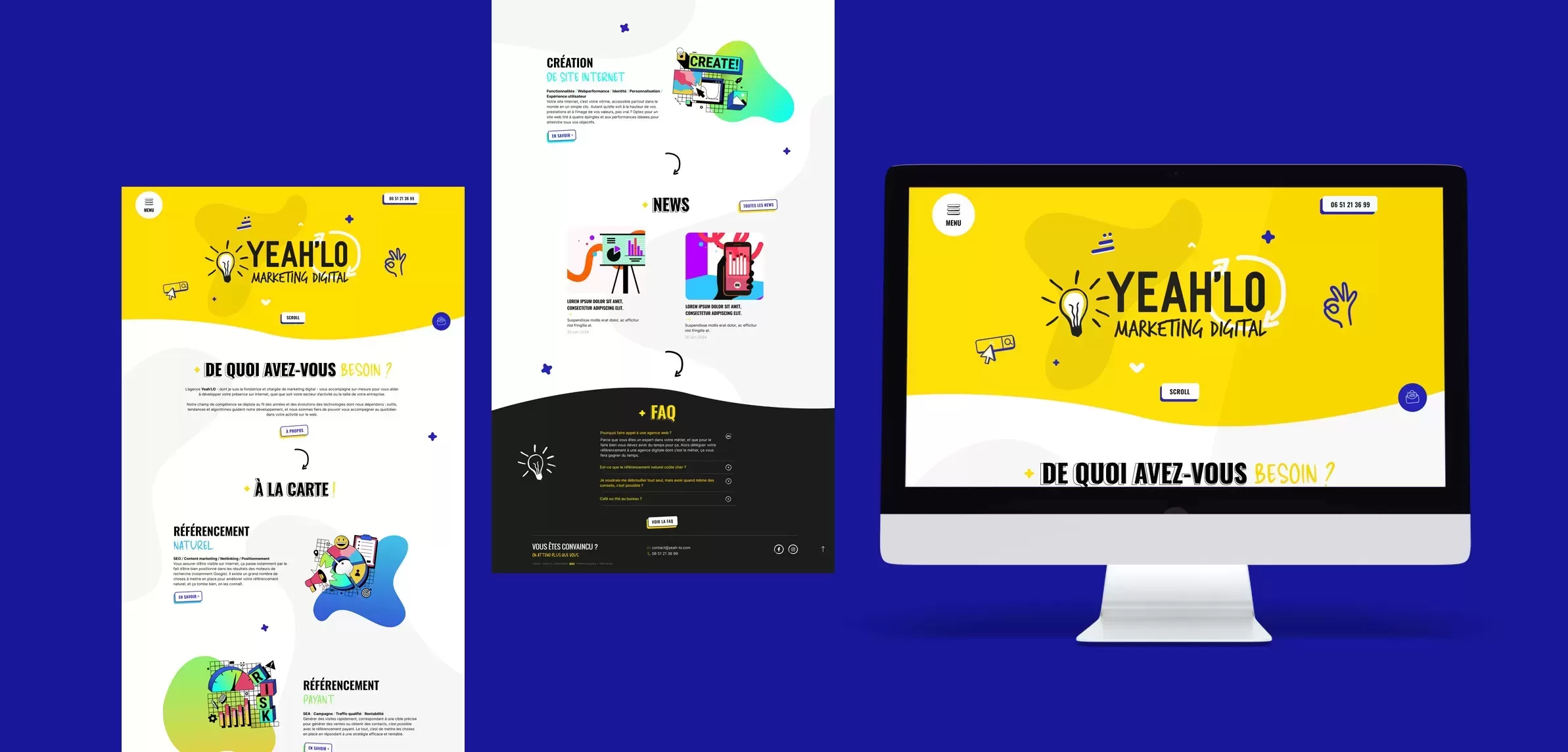 Refonte du site web | Agence Yeah'Lo (Eure)